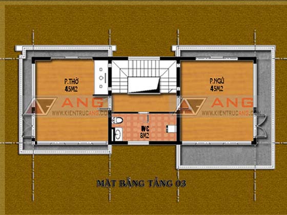 Tư vấn thiết kế nhà 4×16 có thang máy đẹp, phù hợp nhà phố đô thị kết hợp kinh doanh NP1151026