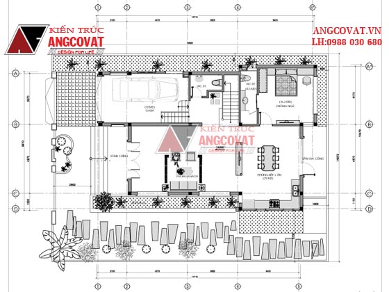 Tư vấn thiết kế nhà 4×16 có thang máy đẹp, phù hợp nhà phố đô thị kết hợp kinh doanh NP1151026