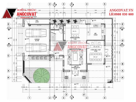 Tư vấn thiết kế nhà 4×16 có thang máy đẹp, phù hợp nhà phố đô thị kết hợp kinh doanh NP1151026