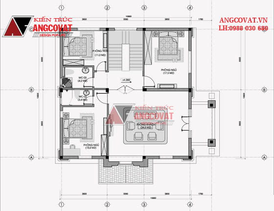Tư vấn thiết kế nhà 4×16 có thang máy đẹp, phù hợp nhà phố đô thị kết hợp kinh doanh NP1151026