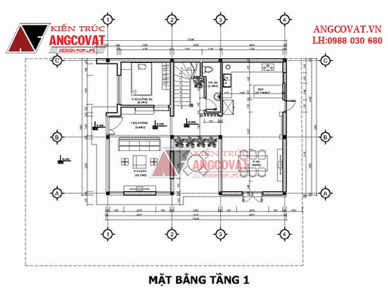Tư vấn thiết kế nhà 4×16 có thang máy đẹp, phù hợp nhà phố đô thị kết hợp kinh doanh NP1151026