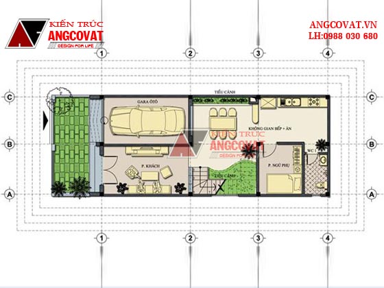 Tư vấn thiết kế nhà 4×16 có thang máy đẹp, phù hợp nhà phố đô thị kết hợp kinh doanh NP1151026