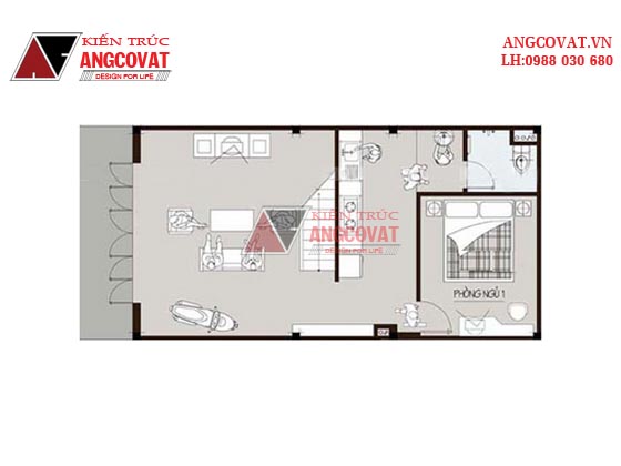 Tư vấn thiết kế nhà 4×16 có thang máy đẹp, phù hợp nhà phố đô thị kết hợp kinh doanh NP1151026