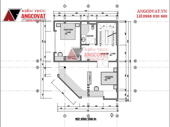 Tư vấn thiết kế nhà 4×16 có thang máy đẹp, phù hợp nhà phố đô thị kết hợp kinh doanh NP1151026