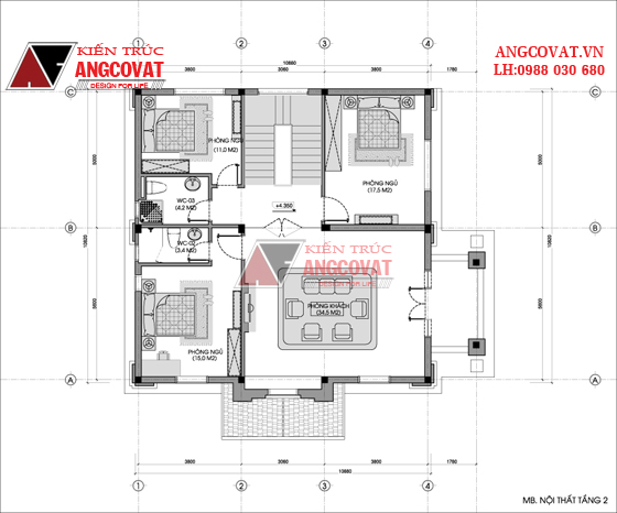 Tư vấn thiết kế nhà 4×16 có thang máy đẹp, phù hợp nhà phố đô thị kết hợp kinh doanh NP1151026