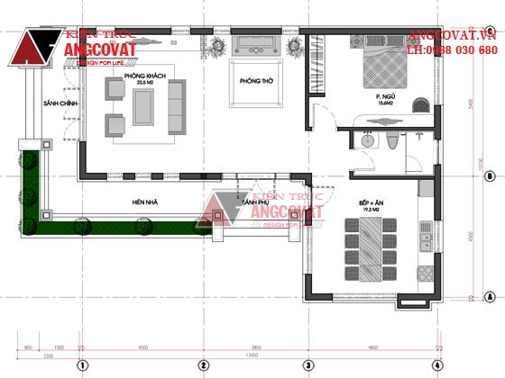 Tư vấn thiết kế nhà 4×16 có thang máy đẹp, phù hợp nhà phố đô thị kết hợp kinh doanh NP1151026