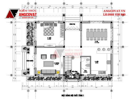 Tư vấn thiết kế nhà 4×16 có thang máy đẹp, phù hợp nhà phố đô thị kết hợp kinh doanh NP1151026