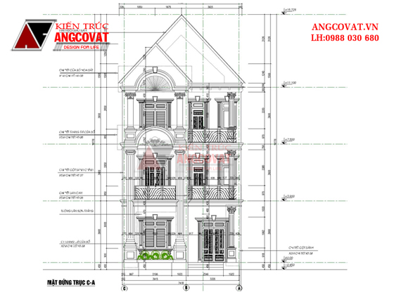 Tư vấn thiết kế nhà 4×16 có thang máy đẹp, phù hợp nhà phố đô thị kết hợp kinh doanh NP1151026