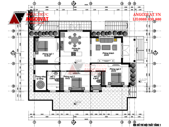 Tư vấn thiết kế nhà 4×16 có thang máy đẹp, phù hợp nhà phố đô thị kết hợp kinh doanh NP1151026