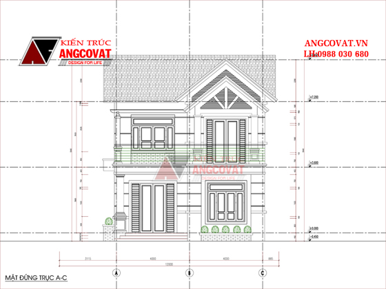 Tư vấn thiết kế nhà 4×16 có thang máy đẹp, phù hợp nhà phố đô thị kết hợp kinh doanh NP1151026