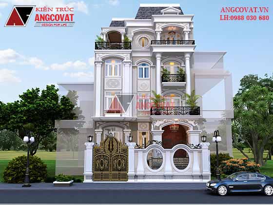 Tư vấn thiết kế nhà 4×16 có thang máy đẹp, phù hợp nhà phố đô thị kết hợp kinh doanh NP1151026