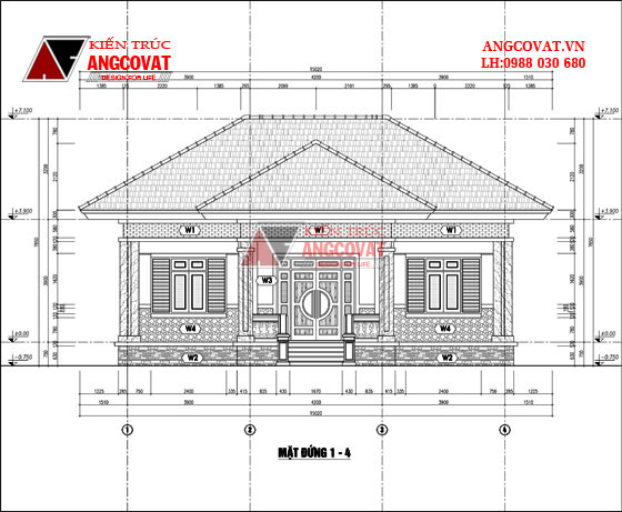 Tư vấn thiết kế nhà 4×16 có thang máy đẹp, phù hợp nhà phố đô thị kết hợp kinh doanh NP1151026