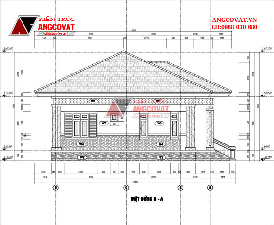 Tư vấn thiết kế nhà 4×16 có thang máy đẹp, phù hợp nhà phố đô thị kết hợp kinh doanh NP1151026