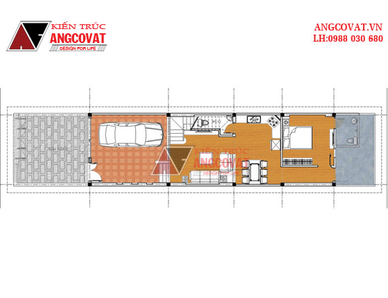 Tư vấn thiết kế nhà 4×16 có thang máy đẹp, phù hợp nhà phố đô thị kết hợp kinh doanh NP1151026