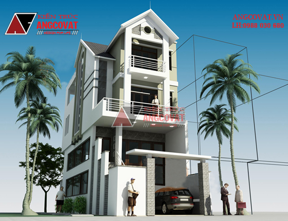 Tư vấn thiết kế nhà 4×16 có thang máy đẹp, phù hợp nhà phố đô thị kết hợp kinh doanh NP1151026