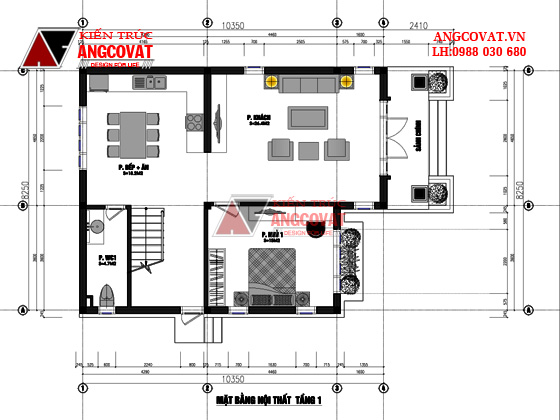 Tư vấn thiết kế nhà 4×16 có thang máy đẹp, phù hợp nhà phố đô thị kết hợp kinh doanh NP1151026