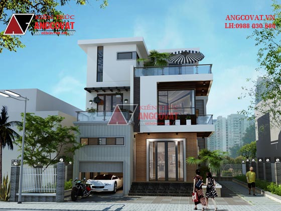 Tư vấn thiết kế nhà 4×16 có thang máy đẹp, phù hợp nhà phố đô thị kết hợp kinh doanh NP1151026
