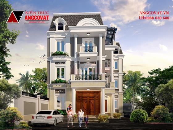 Tư vấn thiết kế nhà 4×16 có thang máy đẹp, phù hợp nhà phố đô thị kết hợp kinh doanh NP1151026