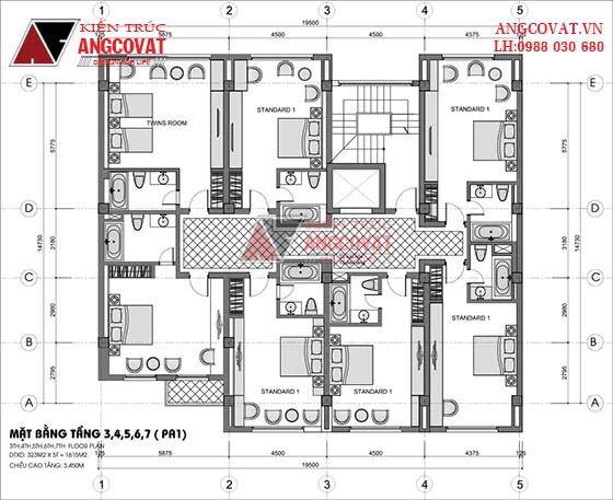 Tư vấn thiết kế nhà 4×16 có thang máy đẹp, phù hợp nhà phố đô thị kết hợp kinh doanh NP1151026