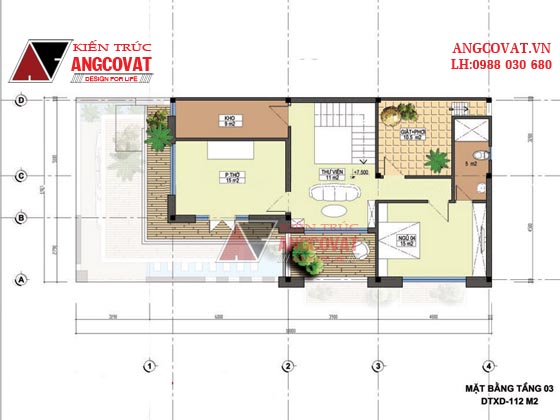 Tư vấn thiết kế nhà 4×16 có thang máy đẹp, phù hợp nhà phố đô thị kết hợp kinh doanh NP1151026