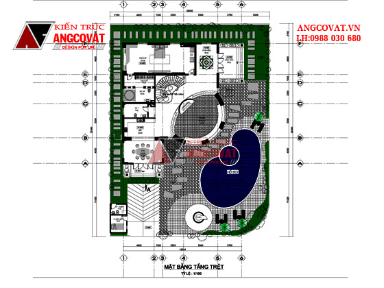 Tư vấn thiết kế nhà 4×16 có thang máy đẹp, phù hợp nhà phố đô thị kết hợp kinh doanh NP1151026