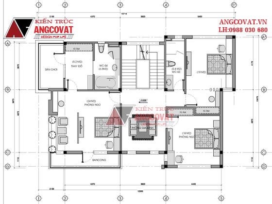 Tư vấn thiết kế nhà 4×16 có thang máy đẹp, phù hợp nhà phố đô thị kết hợp kinh doanh NP1151026