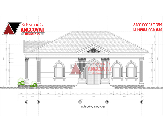 Tư vấn thiết kế nhà 4×16 có thang máy đẹp, phù hợp nhà phố đô thị kết hợp kinh doanh NP1151026