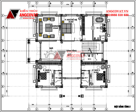Tư vấn thiết kế nhà 4×16 có thang máy đẹp, phù hợp nhà phố đô thị kết hợp kinh doanh NP1151026