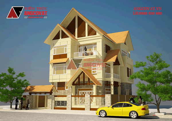 Tư vấn thiết kế nhà 4×16 có thang máy đẹp, phù hợp nhà phố đô thị kết hợp kinh doanh NP1151026