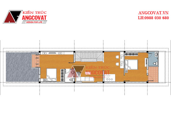 Tư vấn thiết kế nhà 4×16 có thang máy đẹp, phù hợp nhà phố đô thị kết hợp kinh doanh NP1151026