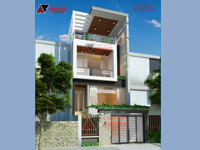Tư vấn thiết kế nhà 4×16 có thang máy đẹp, phù hợp nhà phố đô thị kết hợp kinh doanh NP1151026