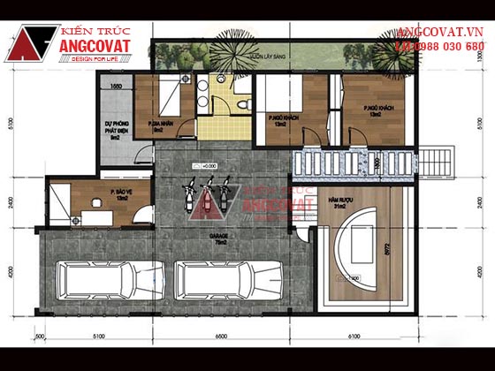Tư vấn thiết kế nhà 4×16 có thang máy đẹp, phù hợp nhà phố đô thị kết hợp kinh doanh NP1151026