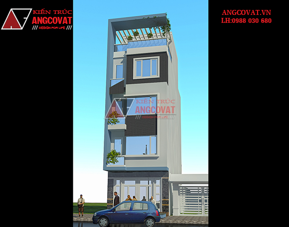Tư vấn thiết kế nhà 4×16 có thang máy đẹp, phù hợp nhà phố đô thị kết hợp kinh doanh NP1151026