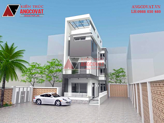 Tư vấn thiết kế nhà 4×16 có thang máy đẹp, phù hợp nhà phố đô thị kết hợp kinh doanh NP1151026