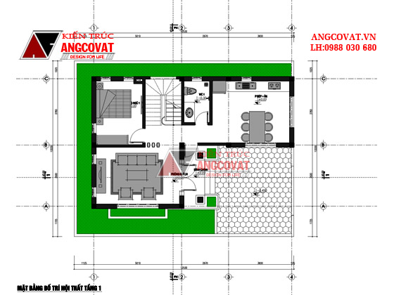Tư vấn thiết kế nhà 4×16 có thang máy đẹp, phù hợp nhà phố đô thị kết hợp kinh doanh NP1151026