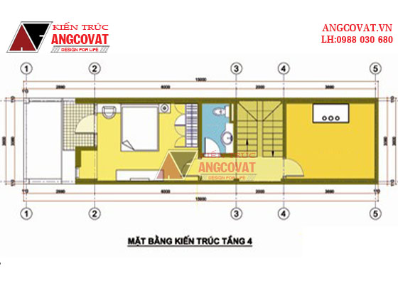 Tư vấn thiết kế nhà 4×16 có thang máy đẹp, phù hợp nhà phố đô thị kết hợp kinh doanh NP1151026