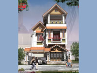 Tư vấn thiết kế nhà 4×16 có thang máy đẹp, phù hợp nhà phố đô thị kết hợp kinh doanh NP1151026