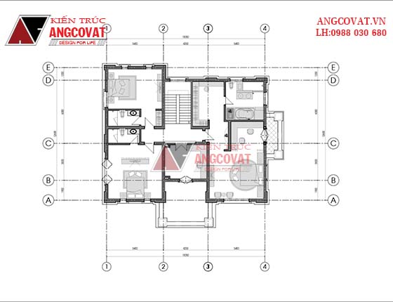 Tư vấn thiết kế nhà 4×16 có thang máy đẹp, phù hợp nhà phố đô thị kết hợp kinh doanh NP1151026