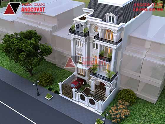 Tư vấn thiết kế nhà 4×16 có thang máy đẹp, phù hợp nhà phố đô thị kết hợp kinh doanh NP1151026