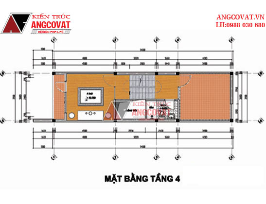 Tư vấn thiết kế nhà 4×16 có thang máy đẹp, phù hợp nhà phố đô thị kết hợp kinh doanh NP1151026