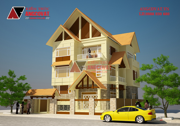 Tư vấn thiết kế nhà 4×16 có thang máy đẹp, phù hợp nhà phố đô thị kết hợp kinh doanh NP1151026
