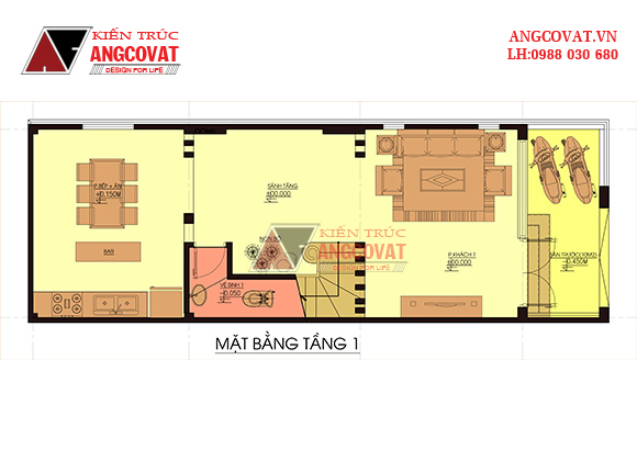Tư vấn thiết kế nhà 4×16 có thang máy đẹp, phù hợp nhà phố đô thị kết hợp kinh doanh NP1151026
