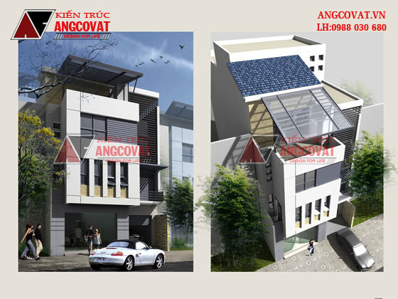 Tư vấn thiết kế nhà 4×16 có thang máy đẹp, phù hợp nhà phố đô thị kết hợp kinh doanh NP1151026