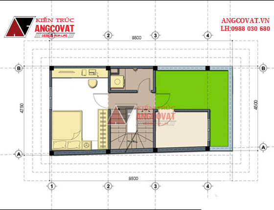 Tư vấn thiết kế nhà 4×16 có thang máy đẹp, phù hợp nhà phố đô thị kết hợp kinh doanh NP1151026