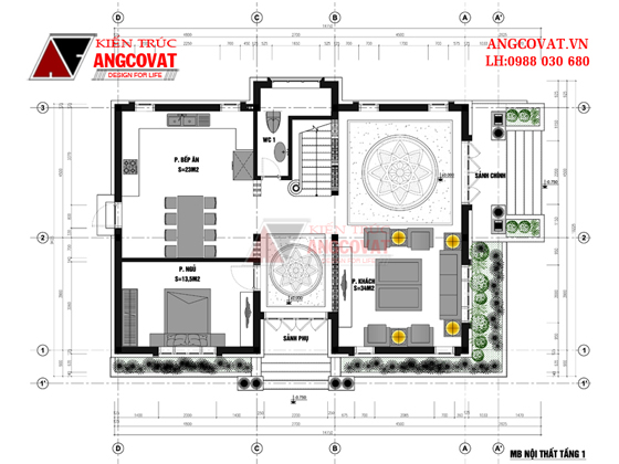 Tư vấn thiết kế nhà 4×16 có thang máy đẹp, phù hợp nhà phố đô thị kết hợp kinh doanh NP1151026