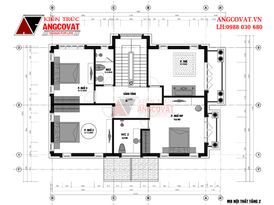 Tư vấn thiết kế nhà 4×16 có thang máy đẹp, phù hợp nhà phố đô thị kết hợp kinh doanh NP1151026