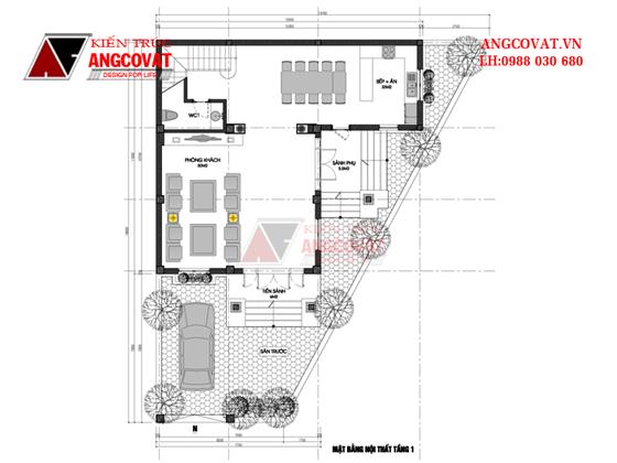Tư vấn thiết kế nhà 4×16 có thang máy đẹp, phù hợp nhà phố đô thị kết hợp kinh doanh NP1151026