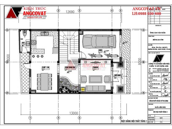Tư vấn thiết kế nhà 4×16 có thang máy đẹp, phù hợp nhà phố đô thị kết hợp kinh doanh NP1151026