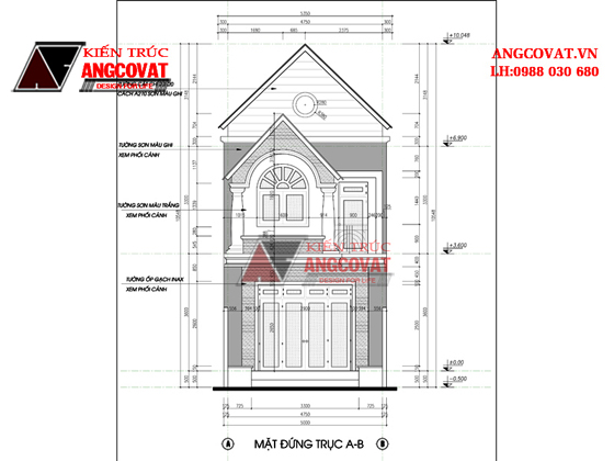 Tư vấn thiết kế nhà 4×16 có thang máy đẹp, phù hợp nhà phố đô thị kết hợp kinh doanh NP1151026