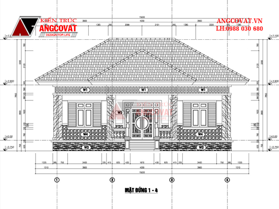 Tư vấn thiết kế nhà 4×16 có thang máy đẹp, phù hợp nhà phố đô thị kết hợp kinh doanh NP1151026
